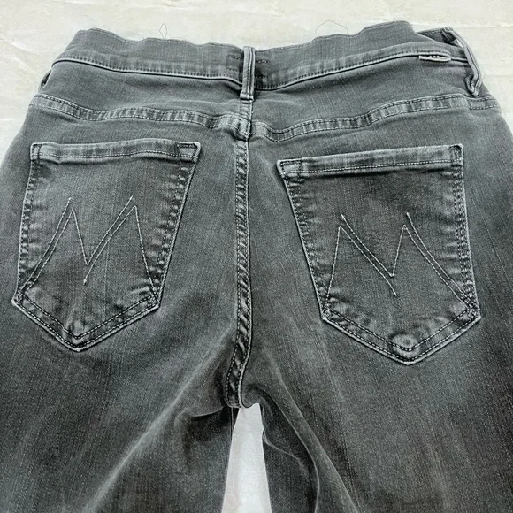 MOTHER Black Flare Wide Leg Jeans - Picture 8 of 8